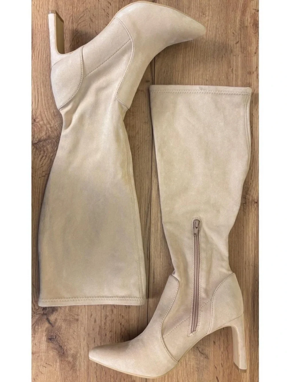 Abound Blush Pointed-Toe Knee Suede Boots